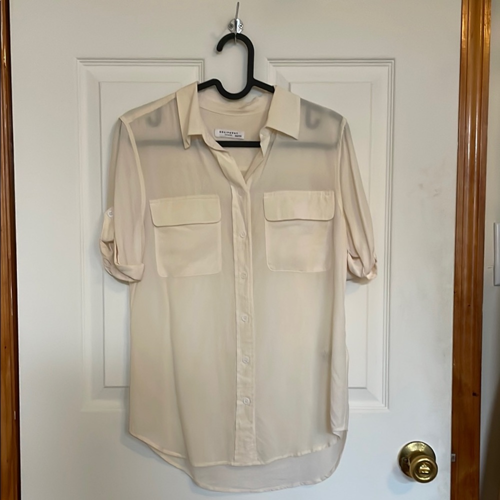 Equipment Cream Button Down Shirt